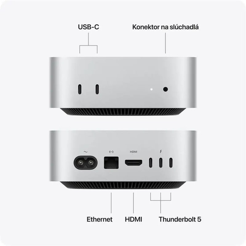 Apple Mac mini / Mini / M5 Pro / 24GB / 512GB / M5 Pro / macOS - obrázek č. 1