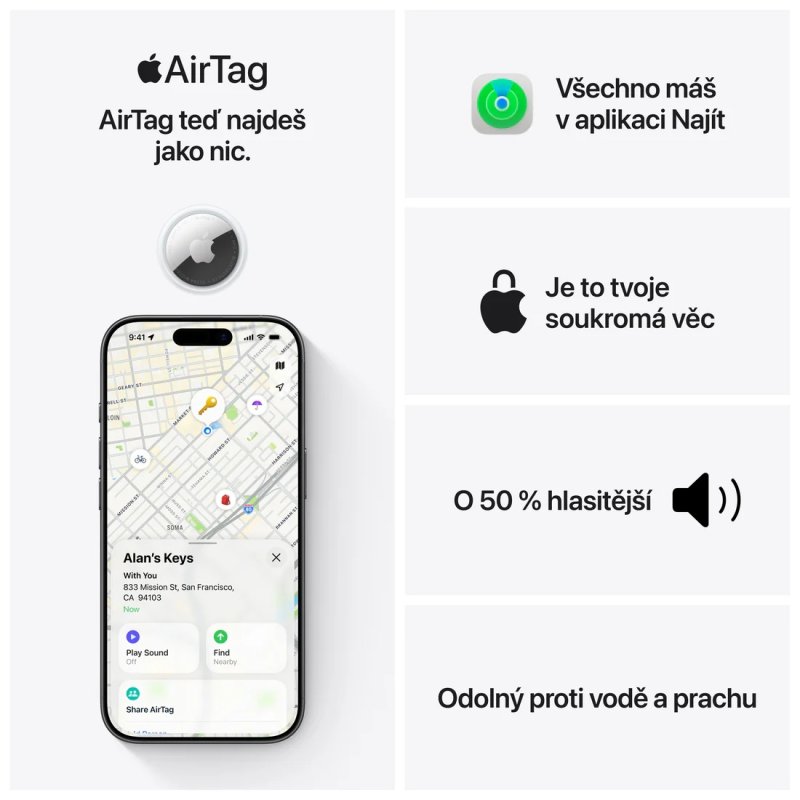 AirTag 2.gen. (1 Pack) - obrázek č. 4