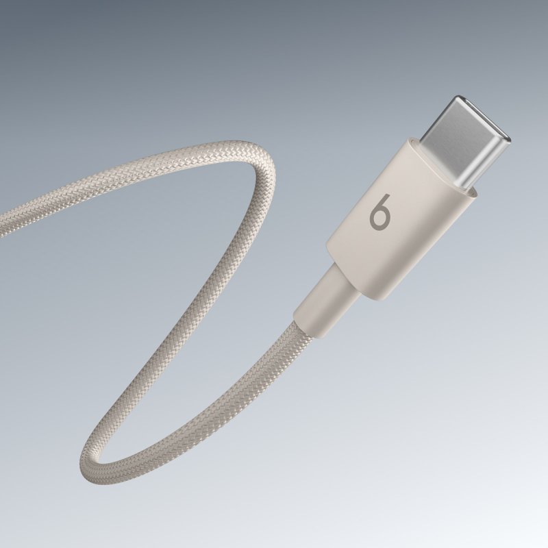Beats 240W USB-C / USB-C Braided Cable (3m)-S.Stone - obrázek č. 1