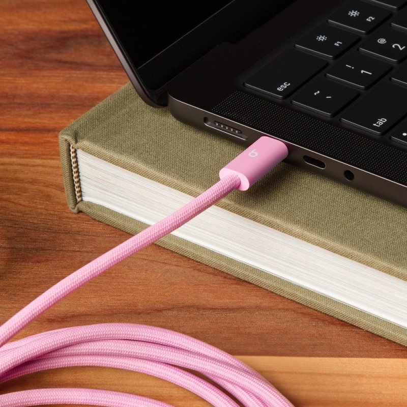 Beats 240W USB-C / USB-C Braided Cable (3m)- P.Pink - obrázek č. 2