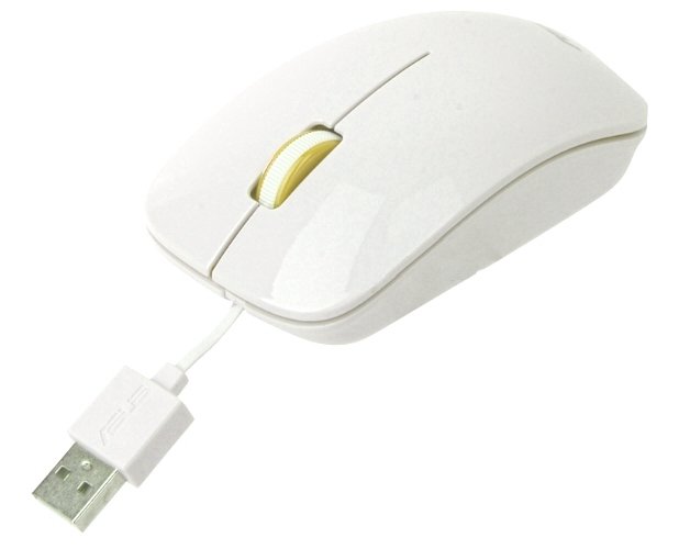 ASUS UT300 drátová myš - bílo-žlutá - obrázek produktu