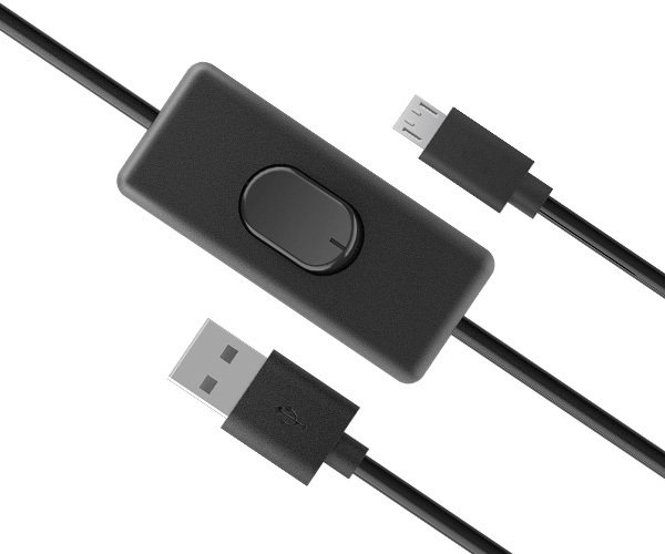 AKASA - USB 2.0 typ A na typ B  kabel se switchem - obrázek produktu