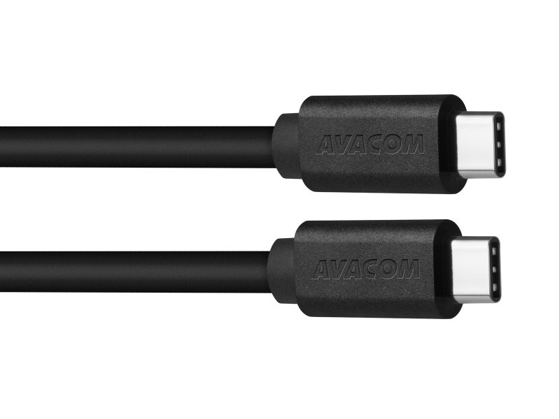 AVACOM datový a nabíjecí kabel USB Type-C - USB Type-C, 100cm, černá - obrázek produktu