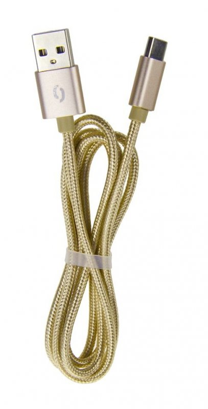ALIGATOR datový kabel TUBA 2A Micro USB zlatý - obrázek produktu