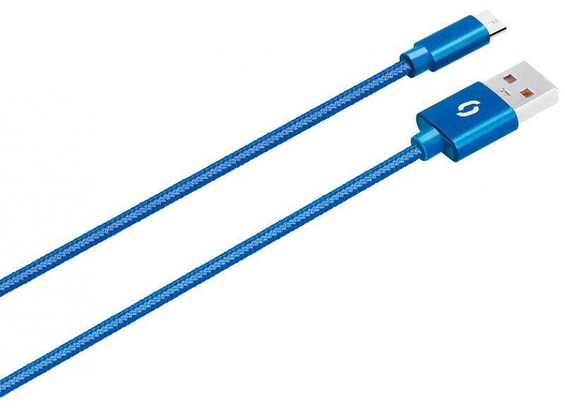 ALIGATOR PREMIUM Datový kabel 2A, Micro USB modrý - obrázek č. 2