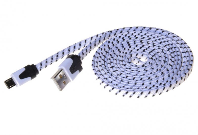 PremiumCord Kabel micro USB 2.0, A-B 2m, plochý - obrázek produktu