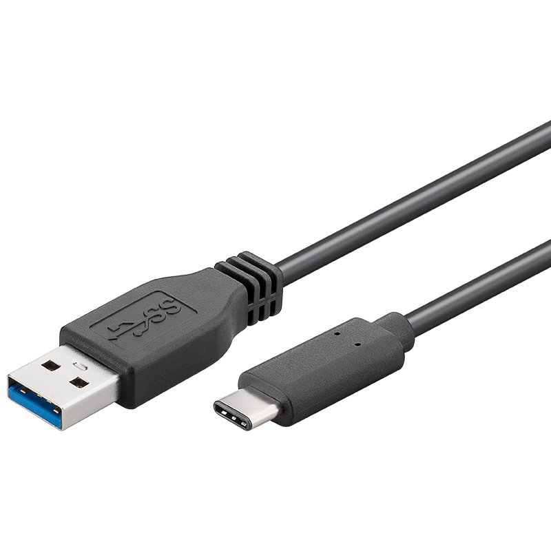 Kabel USB 3.1 konektor C/ male - USB 3.0  A/ male, č - obrázek produktu