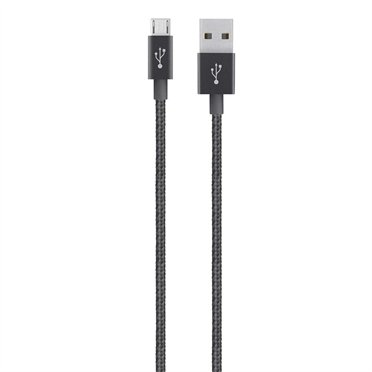 MIXIT UP Metallic MicroUSB - USB, Černý - obrázek produktu