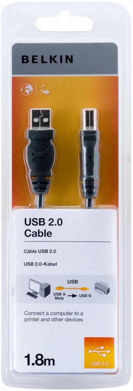BELKIN USB 2.0 kabel A-B, řada standard, 1.8 m - obrázek produktu