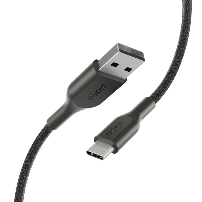 Playa by Belkin oplétaný kabel USB-A - USB-C, 1m, černý - obrázek č. 2