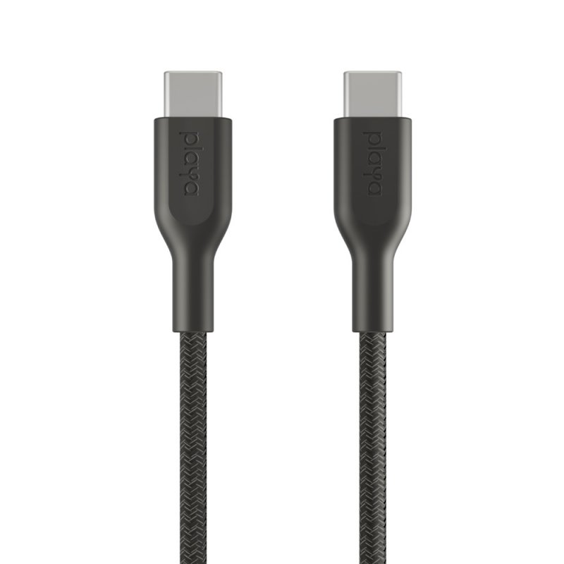 Playa by Belkin oplétaný kabel USB-C - USB-C 2.0, 1m, černý - obrázek produktu