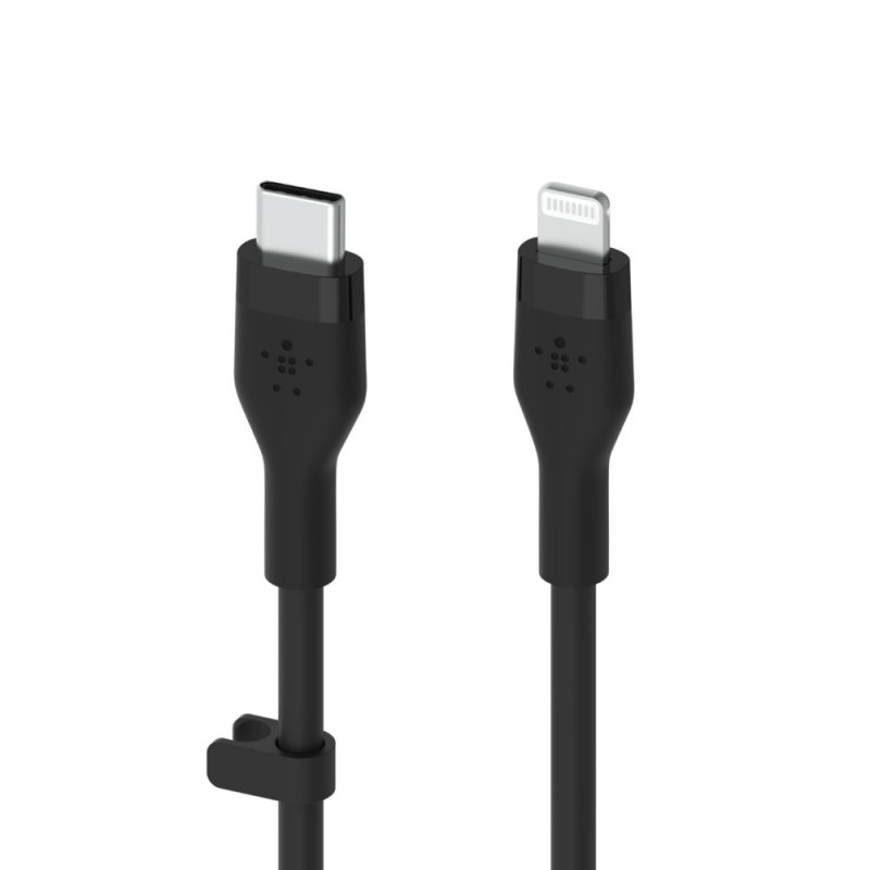 Belkin kabel USB-C na LTG_silikon, 1M, černý - obrázek č. 1