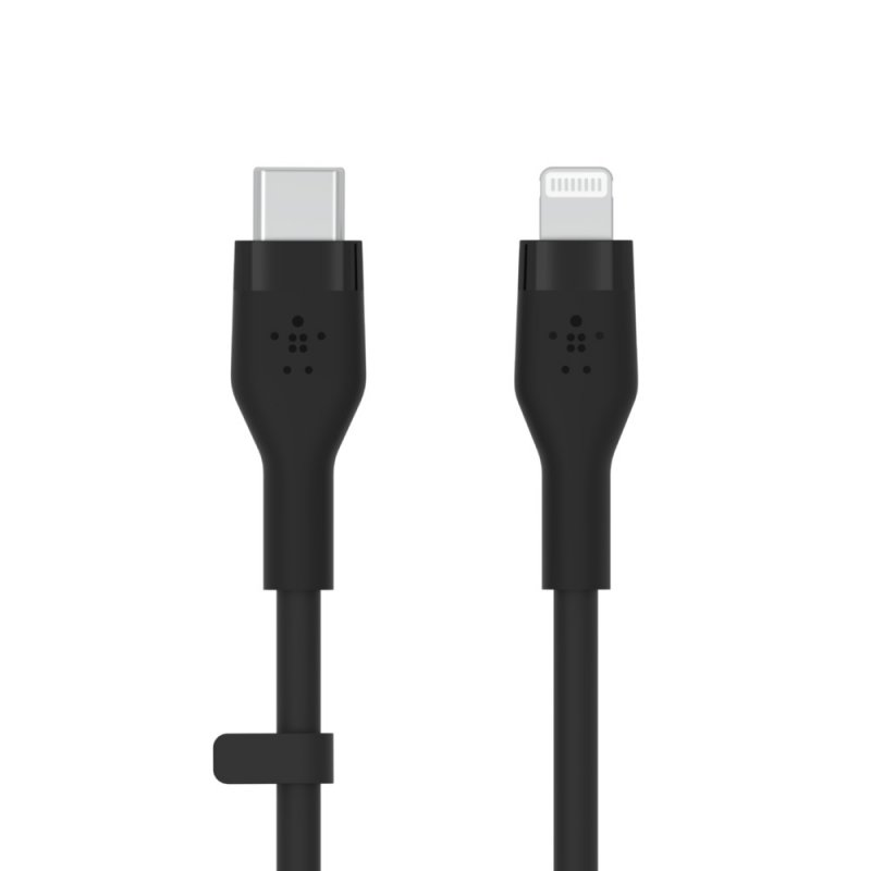 Belkin kabel USB-C na LTG_silikon, 1M, černý - obrázek produktu