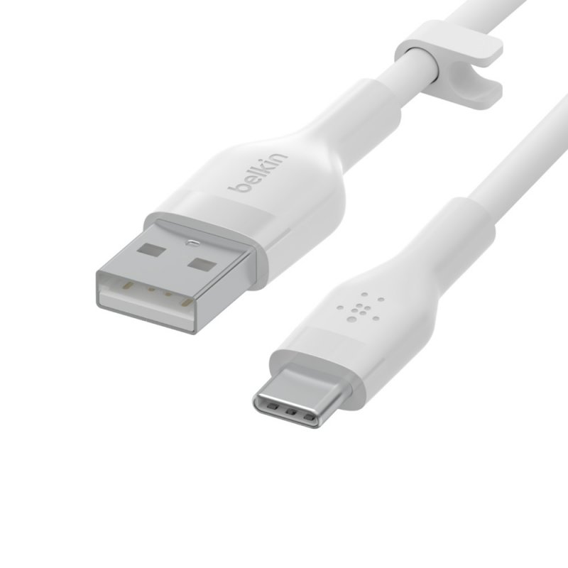 Belkin kabel USB-A na USB-C_silikon,3M bilý - obrázek č. 2