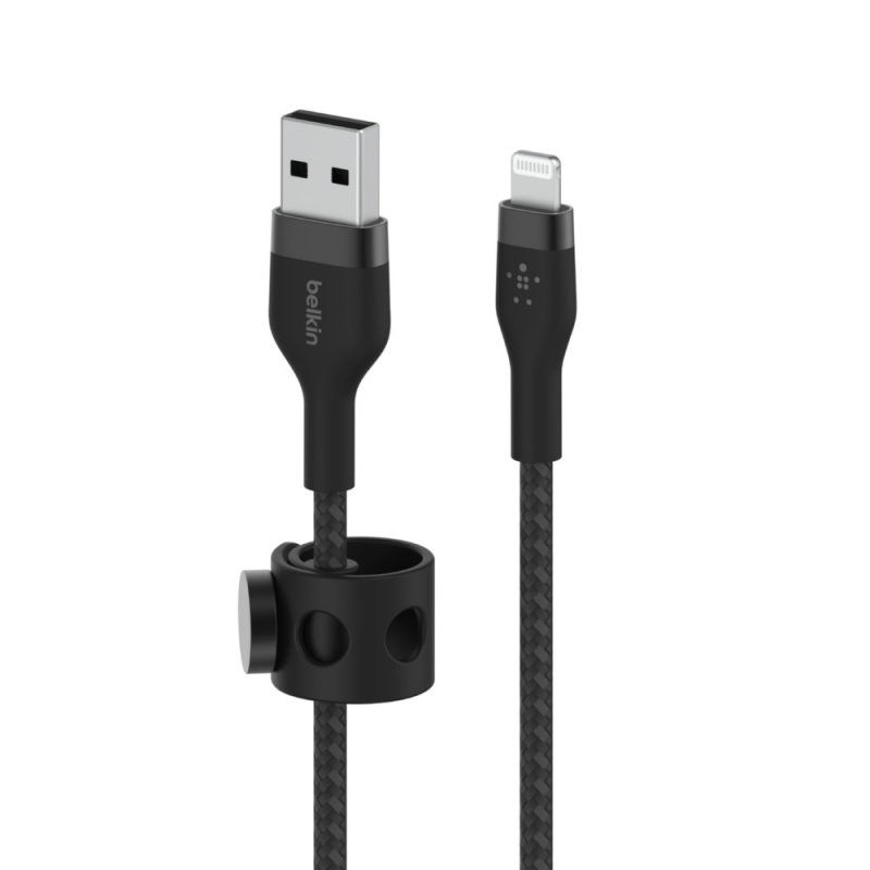 Belkin kabel USB-A s konektorem LTG,2M černý pletený - obrázek č. 1