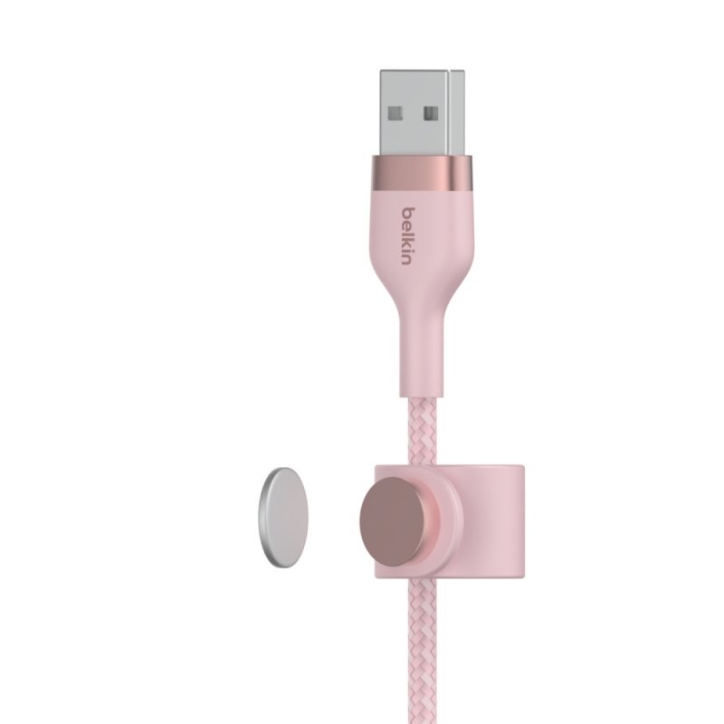 Belkin kabel USB-A s konektorem LTG,3M růžový pletený - obrázek č. 4
