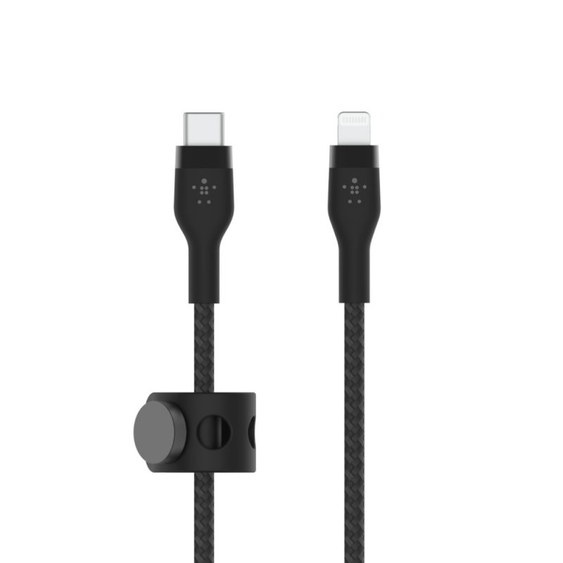 Belkin kabel USB-C s konektorem LTG,3M černý pletený - obrázek produktu