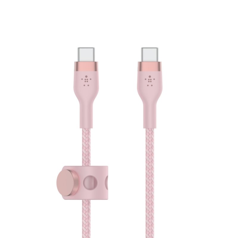 Belkin kabel USB-C s konektorem USC-C,1M růžový pletený - obrázek produktu