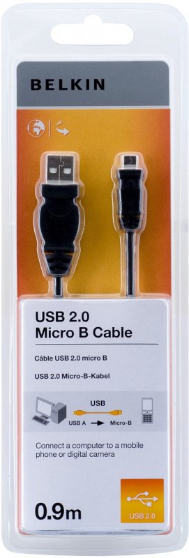BELKIN USB 2.0 A - Micro B Cable 0.9m - obrázek produktu