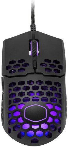 COOLER MASTER herní myš LightMouse MM711, 400-16000DPI, RGB podsvícení, matná černá - obrázek produktu