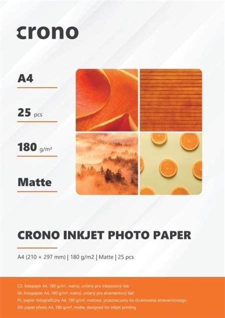 Crono PHPM4A, fotopapír matný, A4, 180g, 25ks - obrázek produktu