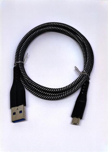Crono kabel USB 2.0 - microUSB 1m, carbon premium - obrázek produktu