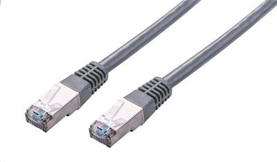 Kabel C-TECH patchcord Cat5e, FTP, šedý, 15m - obrázek produktu