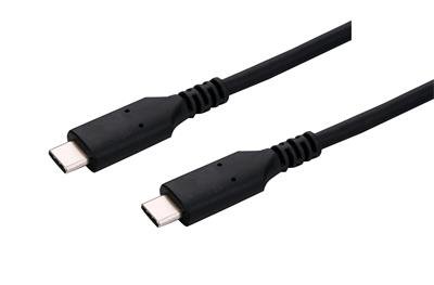 Kabel C-TECH USB 4.0, Type-C (CM/ CM), PD 100W, 40Gbps, 0,5m, černý - obrázek produktu