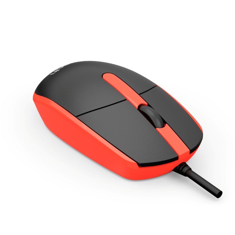 Myš C-TECH WM-10, černočervená, USB - obrázek č. 2