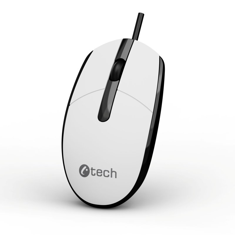 Myš C-TECH WM-10, černobílá, USB - obrázek č. 5