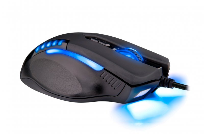C-TECH Empusa herní myš, modré podsvícení, laser 3400DPI, USB - obrázek č. 1