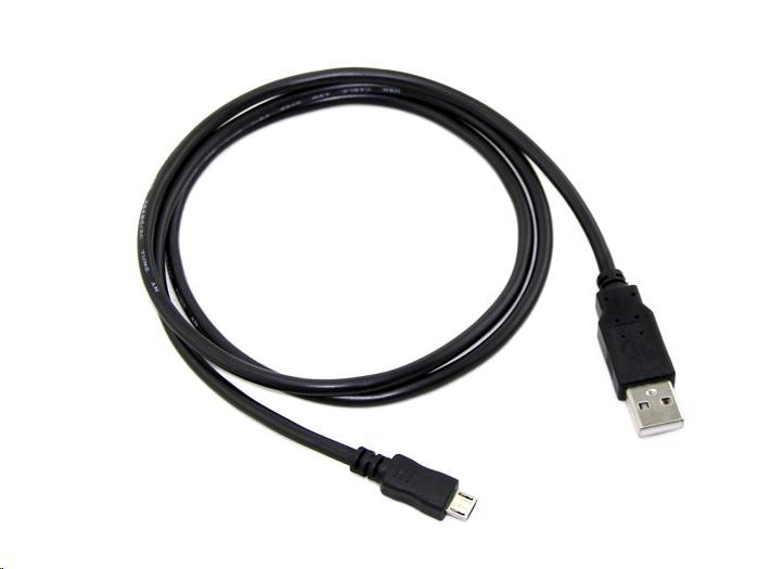 Kabel C-TECH USB 2.0 AM/ Micro, 1m, černý - obrázek produktu