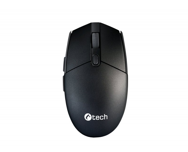 Myš C-TECH WLM-06S, černo-grafitová, bezdrátová, silent mouse, 1600DPI, 6 tlačítek, USB nano receive - obrázek č. 3