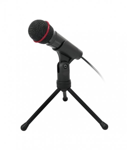Stolní mikrofon C-TECH MIC-01, 3,5" stereo jack, 2.5m - obrázek produktu
