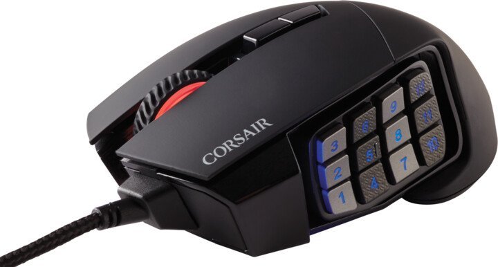 CORSAIR Scimitar Elite/ Herní/ Optická/ Drátová USB/ Černá - obrázek č. 2