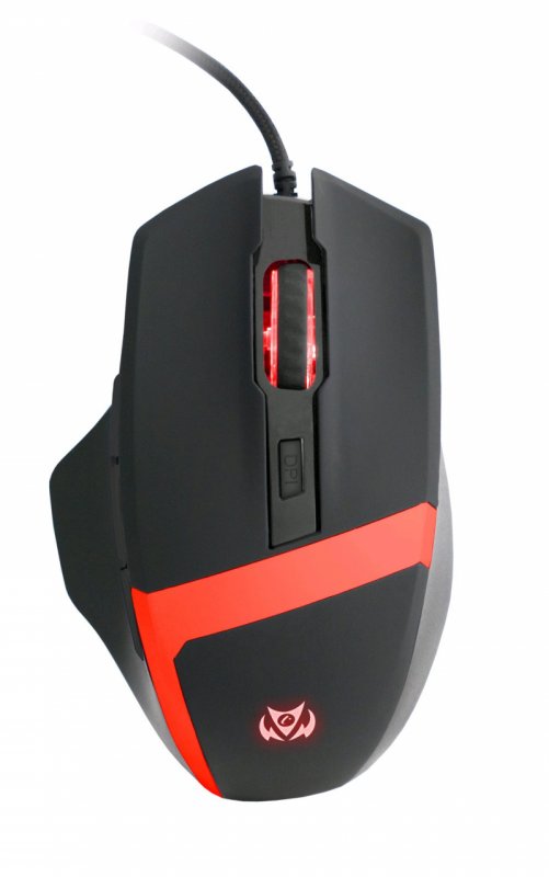 Herní myš C-TECH Kyllaros, pro gaming, červené podsvícení, 3200DPI, 7 tlačítek, programovatelná, USB - obrázek produktu