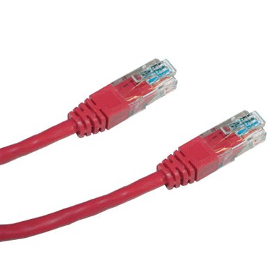 DATACOM Patch cord UTP CAT6 0,25m červený - obrázek produktu