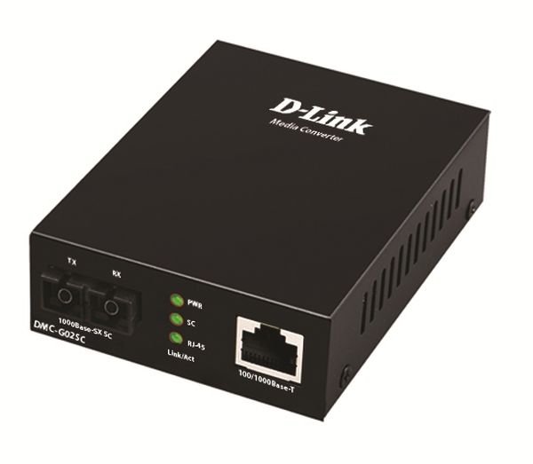 D-Link DMC-G02SC/ E - 100/ 1000Base-t to 1000Base-SX SC Multi-mode Media Converter (550m) - obrázek produktu