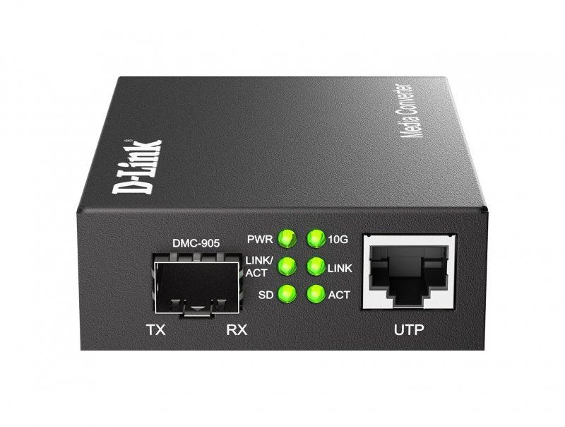 D-Link DMC-905/ E - 10G/ 5G/ 2.5G/ 1G RJ-45 port to 1 x 10GBASE-X SFP+ port Media Converter (300m) - obrázek produktu