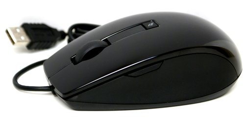Dell myš, laserová s posunovacím kolečkem, 6-ti tl. černá, USB - obrázek č. 1