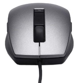 Dell myš, laserová s posunovacím kolečkem (6 tlačítek), USB, černostříbrná - obrázek produktu