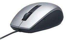 Dell myš, laserová s posunovacím kolečkem (6 tlačítek), USB, černostříbrná - obrázek č. 1