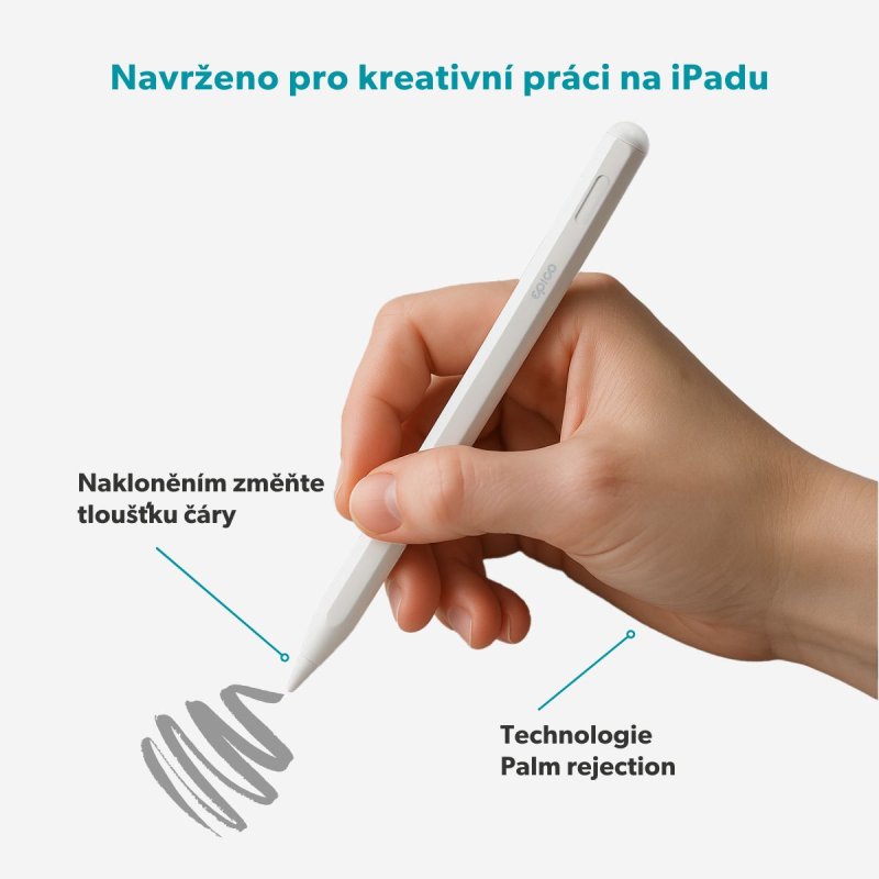 Epico UltraPen stylusové pero ES50 pro iPad - bílá - obrázek č. 3