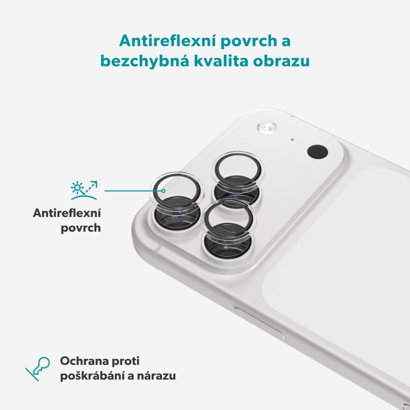 Epico Clear AntiReflective Lens Protector iPhone 18 Pro - obrázek č. 3