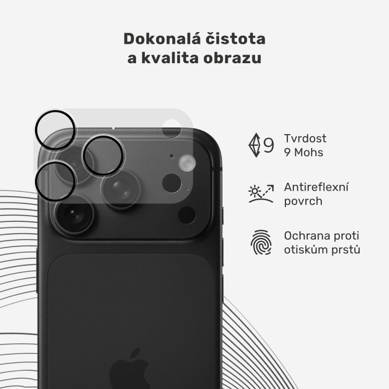 Epico UNUM Sapphire Shield AntiReflective Lens iPhone 18 Pro - obrázek č. 3