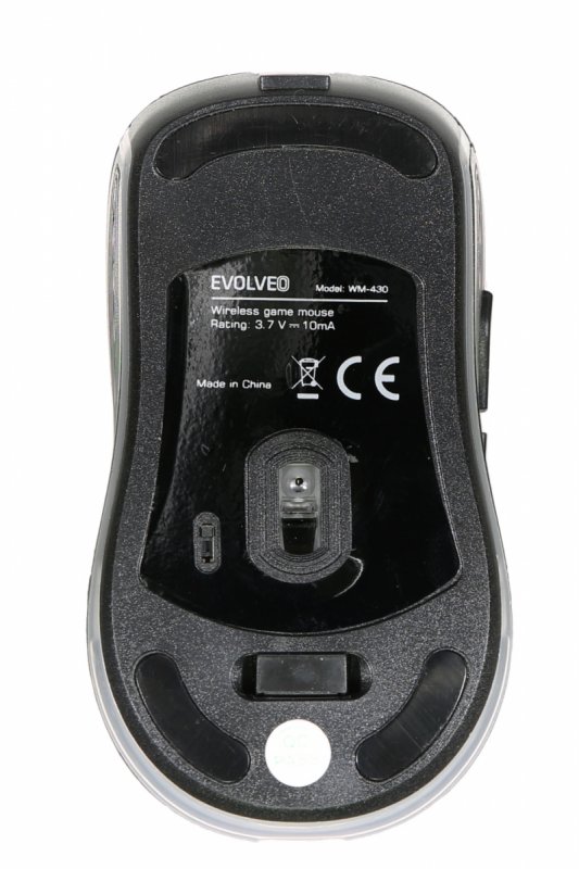 EVOLVEO WM430/ Herní/ Optická/ Bezdrátová USB/ Černá - obrázek č. 1