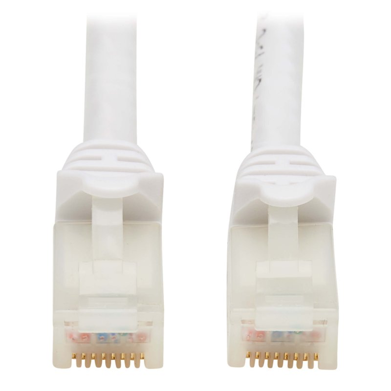 Tripplite Ethernetový kabel Cat6a 10GSnagless UTP,PoE,(RJ45 Samec/ Samec),Antibakt.Safe-IT,bílá,2.13m - obrázek produktu