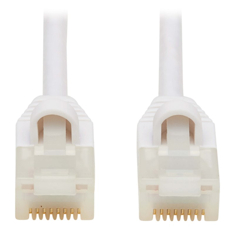 Tripplite Ethernet. kabel Cat6a 10GSnagless UTP,(RJ45 Samec/ Samec),tenký,Antibakt.Safe-IT,bílá,1.52m - obrázek produktu