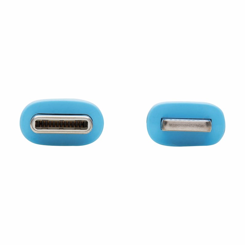 Tripplite Kabel USB-C/ Lightning Synch/ Nabíjení,MFi,Samec/ Samec,Safe-IT Antibakt,flex,sv.modrá,1.83m - obrázek č. 1
