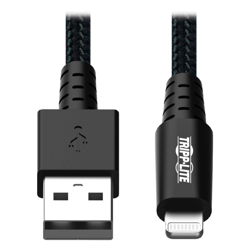 Tripplite Kabel USB-A /  Lightning Synchronizace/ Nabíjení, UHMWPE, Aramid Fibers, MFi Cert, 0.31m - obrázek produktu